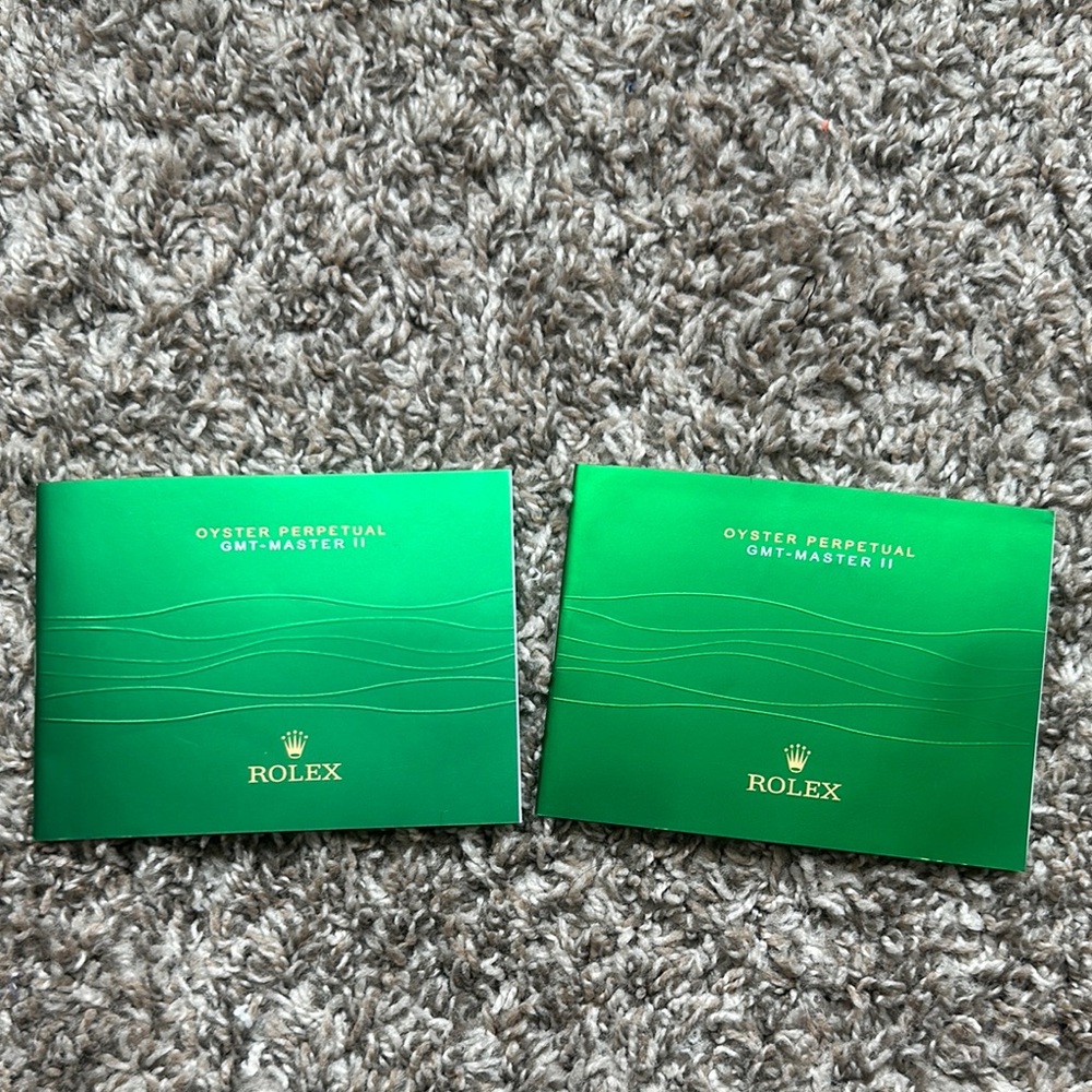 Rolex Green Oyster Perpetual Booklets